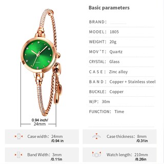 Foto 4 | Foto 4 | Venta Internacional - Reloj Analógico De Cuarzo Para Mujer Toocat, Brillante, Oro Rosa Con 30 M De Diámetro Exterior