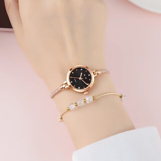 Foto 2 | Foto 2 | Venta Internacional - Reloj Analógico De Cuarzo Para Mujer Toocat, Brillante, Oro Rosa Con 30 M De Diámetro Exterior