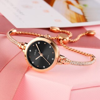 Foto 3 | Foto 3 | Venta Internacional - Reloj Analógico De Cuarzo Para Mujer Toocat, Brillante, Oro Rosa Con 30 M De Diámetro Exterior