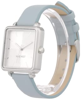 Foto 4 | Foto 4 | Correa Watch Nine West de Piel Sintética Azul Claro para Mujer - Venta Internacional