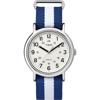 Foto 1 | Foto 1 | Reloj Timex Weekender Tw2p67800 Unisex De Nylon Azul/blanco - Venta Internacional.