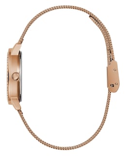 Foto 4 | Foto 4 | Reloj Guess Para Mujer En Tono Oro Rosa Con Esfera Blanca Y Caja De 28 Mm - Venta Internacional.