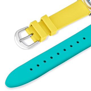 Foto 5 | Foto 5 | Reloj Bisley Para Mujer, Correa De Silicona Amarilla/azul, Funda De 38 Mm - Venta Internacional.