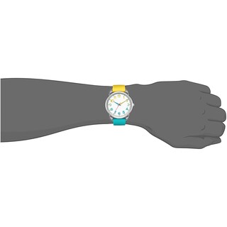Foto 7 | Foto 7 | Reloj Bisley Para Mujer, Correa De Silicona Amarilla/azul, Funda De 38 Mm - Venta Internacional.