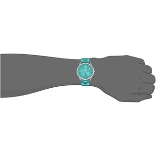 Foto 6 | Foto 6 | Reloj Bisley, Pulsera De Metal Verde Para Mujer, Esfera Romana, 36 Mm - Venta Internacional.