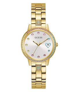 Foto 1 | Foto 1 | Pulsera Watch Guess Para Mujer En Tono Dorado De 34 Mm Con Esfera Blanca - Venta Internacional.