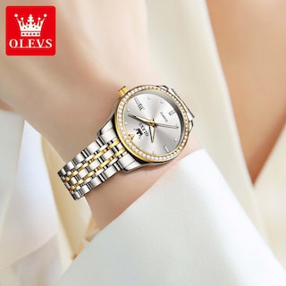 Foto 7 | Foto 7 | Reloj Olevs Small De Acero Inoxidable Con Forma De Diamante Para Mujer - Venta Internacional.