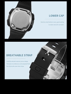 Foto 7 | Foto 7 | Reloj digital deportivo LED impermeable para mujer Senrud Fashion 5 ATM - Venta Internacional