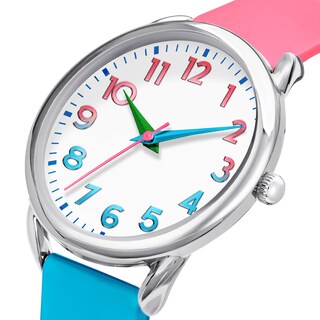 Foto 3 | Foto 3 | Reloj Bisley de Silicona Rosa y Azul 38mm para Mujer - Venta Internacional