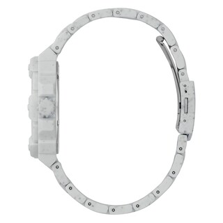 Foto 2 | Foto 2 | Reloj Guess, Tamaño Mediano, 42 Mm, Correa Blanca, Esfera Blanca, Resistente Al Agua - Venta Internacional.