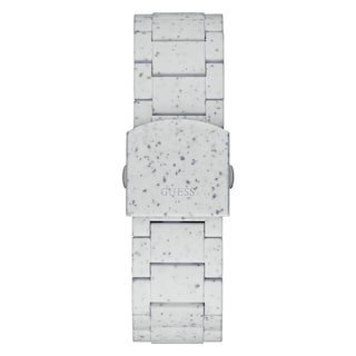 Foto 3 | Foto 3 | Reloj Guess, Tamaño Mediano, 42 Mm, Correa Blanca, Esfera Blanca, Resistente Al Agua - Venta Internacional.