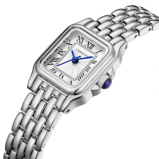 Foto 2 | Foto 2 | Reloj Cheetah Silver Para Mujer Con Pulsera Vintage Y Caja Rectangular - Venta Internacional.