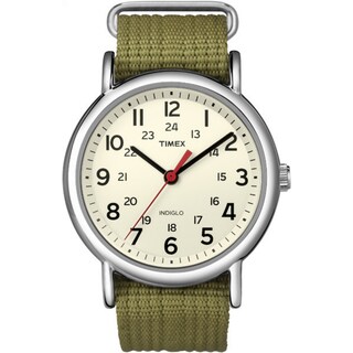 Foto 1 | Foto 1 | Reloj Timex Weekender, Unisex, Caja Plateada De 38 Mm Y Esfera Color Crema - Venta Internacional.