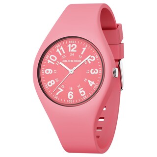 Foto 1 | Foto 1 | Reloj Golden Hour, Impermeable, Deportivo, Analógico, Unisex, Rosa - Venta Internacional.