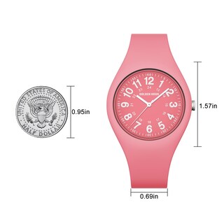 Foto 4 | Foto 4 | Reloj Golden Hour, Impermeable, Deportivo, Analógico, Unisex, Rosa - Venta Internacional.