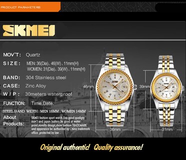 Foto 6 | Foto 6 | Reloj Skmei Para Mujer Vestido De Acero Inoxidable Impermeable - Venta Internacional.