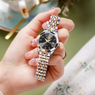 Foto 4 | Foto 4 | Reloj Olevs Vestido De Moda Negro Diamond Para Mujer, Impermeable - Venta Internacional.