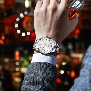 Foto 3 | Foto 3 | Reloj Olevs De Acero Inoxidable De Lujo Unisex Con Esfera Grande Y Diamante - Venta Internacional.