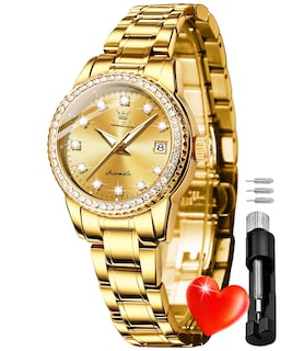 Foto 1 | Foto 1 | Reloj Olevs Para Mujer Mecánico Automático Con Forma De Diamante Bicolor - Venta Internacional.