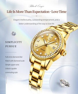Foto 2 | Foto 2 | Reloj Olevs Para Mujer Mecánico Automático Con Forma De Diamante Bicolor - Venta Internacional.