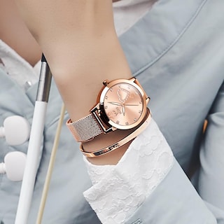 Foto 4 | Foto 4 | Reloj Olevs Rose Gold Para Mujer, Vestido De Moda Impermeable - Venta Internacional.