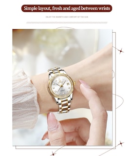 Foto 4 | Foto 4 | Reloj Olevs Diamond Automático Mecánico Bicolor Para Mujer - Venta Internacional.