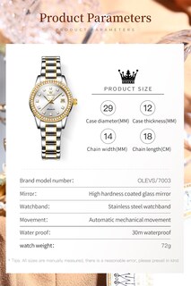 Foto 6 | Foto 6 | Reloj Olevs Diamond Automático Mecánico Bicolor Para Mujer - Venta Internacional.