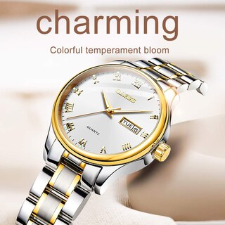 Foto 2 | Foto 2 | Reloj Olevs White Waterproof Business Para Mujer Con Calendario - Venta Internacional.