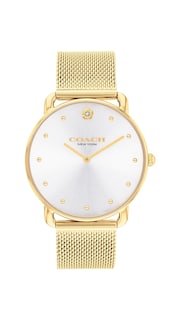 Foto 1 | Foto 1 | Reloj Coach Elliot Elegante Dorado Con Pulsera De Malla Para Mujer - Venta Internacional.