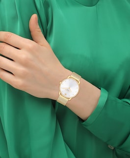 Foto 3 | Foto 3 | Reloj Coach Elliot Elegante Dorado Con Pulsera De Malla Para Mujer - Venta Internacional.