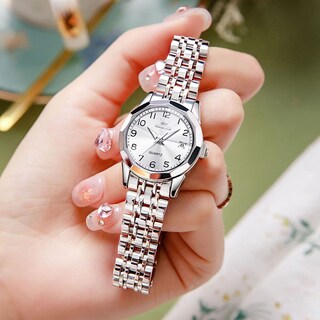 Foto 3 | Foto 3 | Vestido Plateado Para Mujer Watch Olevs Con Esfera Pequeña Y Diamante - Venta Internacional.