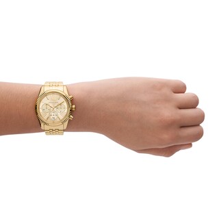 Foto 6 | Foto 6 | Reloj Michael Kors Lexington De Acero Inoxidable Dorado Para Mujer - Venta Internacional.