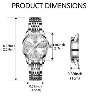 Foto 6 | Foto 6 | Reloj Olevs Silver De Acero Inoxidable Impermeable Para Mujer - Venta Internacional