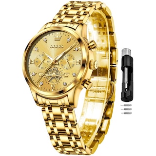 Foto 1 | Foto 1 | Reloj Olevs Dorado para Mujer-Venta Internacional