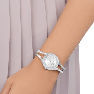 Foto 3 | Foto 3 | Reloj Swarovski Eternal White Crystal Sunray Con Esfera Para Mujer - Venta Internacional.