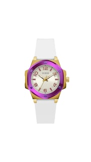 Foto 1 | Foto 1 | Reloj Guess para Mujer Blanca De 38 mm Esfera Blanca Caja Bicolor - Venta Internacional