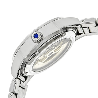 Foto 3 | Foto 3 | Reloj Empress Empem1102 Godiva Para Mujer Acero Plateado Y Negro - Venta Internacional.