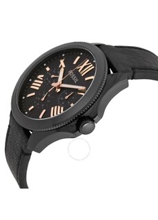 Foto 3 | Foto 3 | Reloj Fossil Mujer Cecile Am4523 Caja Redonda 40mm Diámetro Acero Inoxidable Cierre Hebilla Movimiento Cuarzo Dial Negro Cristal