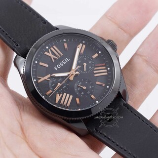 Foto 5 | Foto 5 | Reloj Fossil Mujer Cecile Am4523 Caja Redonda 40mm Diámetro Acero Inoxidable Cierre Hebilla Movimiento Cuarzo Dial Negro Cristal