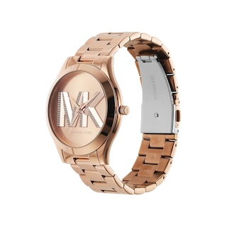 Foto 1 | Foto 1 | Reloj Michael Kors Mujer Slim Runway Mk4733 Caja Redonda 42mm Diámetro Acero Inoxidable Cierre Desplegable Movimiento Cuarzo
