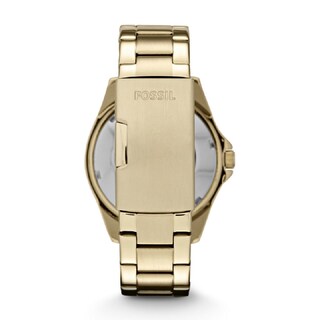 Foto 3 | Foto 3 | Reloj Fossil Mujer Riley Es3203 Caja Redonda 42mm Diámetro Acero Inoxidable Cierre Desplegable Movimiento Cuarzo Dial Dorado