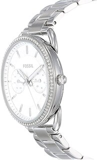 Foto 4 | Foto 4 | Reloj Fossil Mujer Tailor Es4262 Caja Redonda 35mm Diámetro Acero Inoxidable Cierre Desplegable Movimiento Cuarzo Dial Blanco