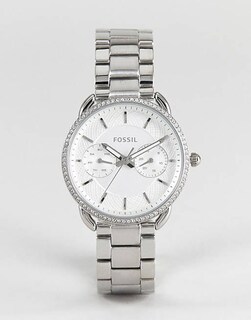Foto 5 | Foto 5 | Reloj Fossil Mujer Tailor Es4262 Caja Redonda 35mm Diámetro Acero Inoxidable Cierre Desplegable Movimiento Cuarzo Dial Blanco