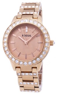 Foto 4 | Foto 4 | Reloj Fossil Mujer Jesse Es3020 Caja Redonda 34mm Diámetro Acero Inoxidable Cierre Desplegable Movimiento Cuarzo Dial Rosa