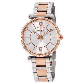 Foto 4 | Foto 4 | Reloj Fossil Mujer Carlie Es4342 Caja Redonda 35mm Diámetro Acero Inoxidable Cierre Desplegable Movimiento Cuarzo