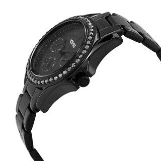 Foto 2 | Foto 2 | Reloj Fossil Mujer Riley Es4519 Caja Redonda 38mm Diámetro Acero Inoxidable Cierre Desplegable Movimiento Cuarzo Dial Negro