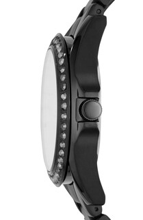 Foto 3 | Foto 3 | Reloj Fossil Mujer Riley Es4519 Caja Redonda 38mm Diámetro Acero Inoxidable Cierre Desplegable Movimiento Cuarzo Dial Negro
