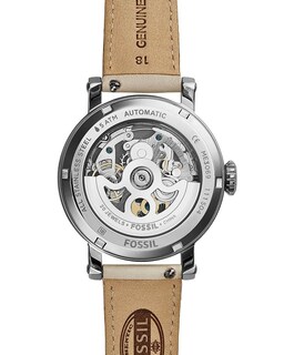 Foto 4 | Foto 4 | Reloj Fossil Mujer Boyfriend Me3069 Caja Redonda 38mm Diámetro Acero Inoxidable Cierre Hebilla Movimiento Cuarzo Dial Beige