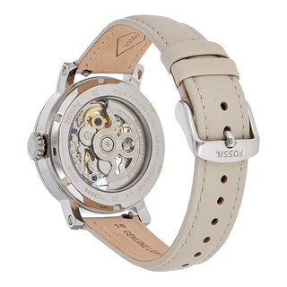 Foto 5 | Foto 5 | Reloj Fossil Mujer Boyfriend Me3069 Caja Redonda 38mm Diámetro Acero Inoxidable Cierre Hebilla Movimiento Cuarzo Dial Beige