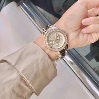 Foto 4 | Foto 4 | Reloj Fossil Mujer Stella Es4756 Caja Redonda 38mm Diámetro Acero Inoxidable Cierre Desplegable Movimiento Cuarzo Dial Dorado